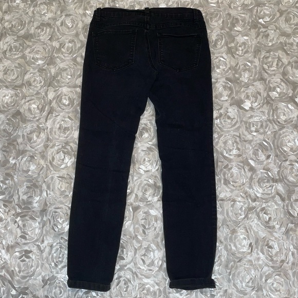 Black Slight Distressed Jeans - Picture 2 of 2